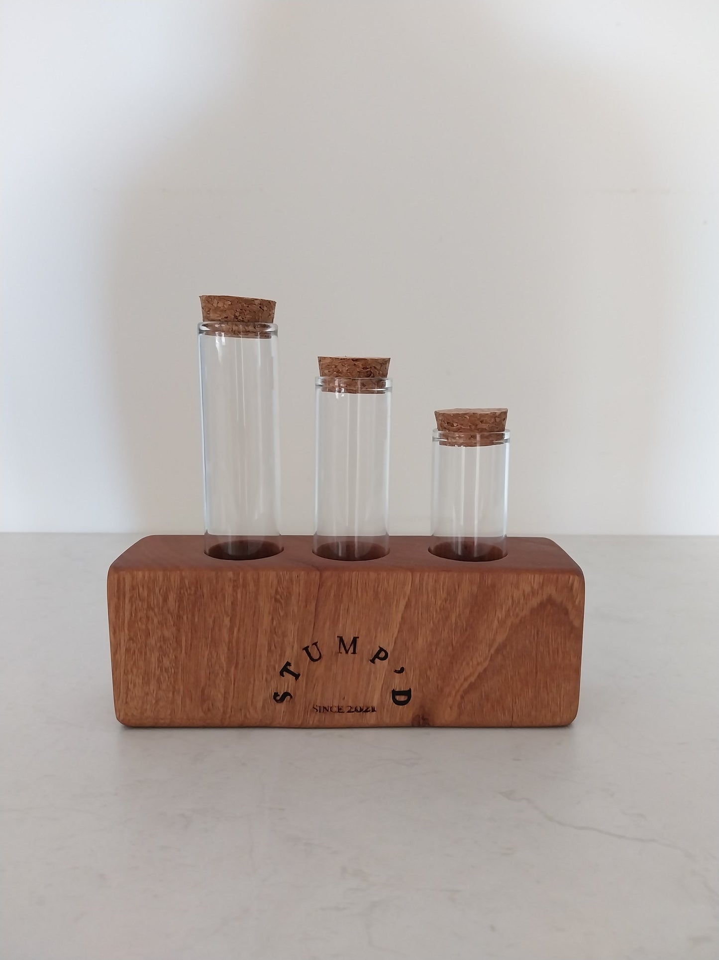 Bud Vase / Plant Propagation 3 tubes - Blackbutt