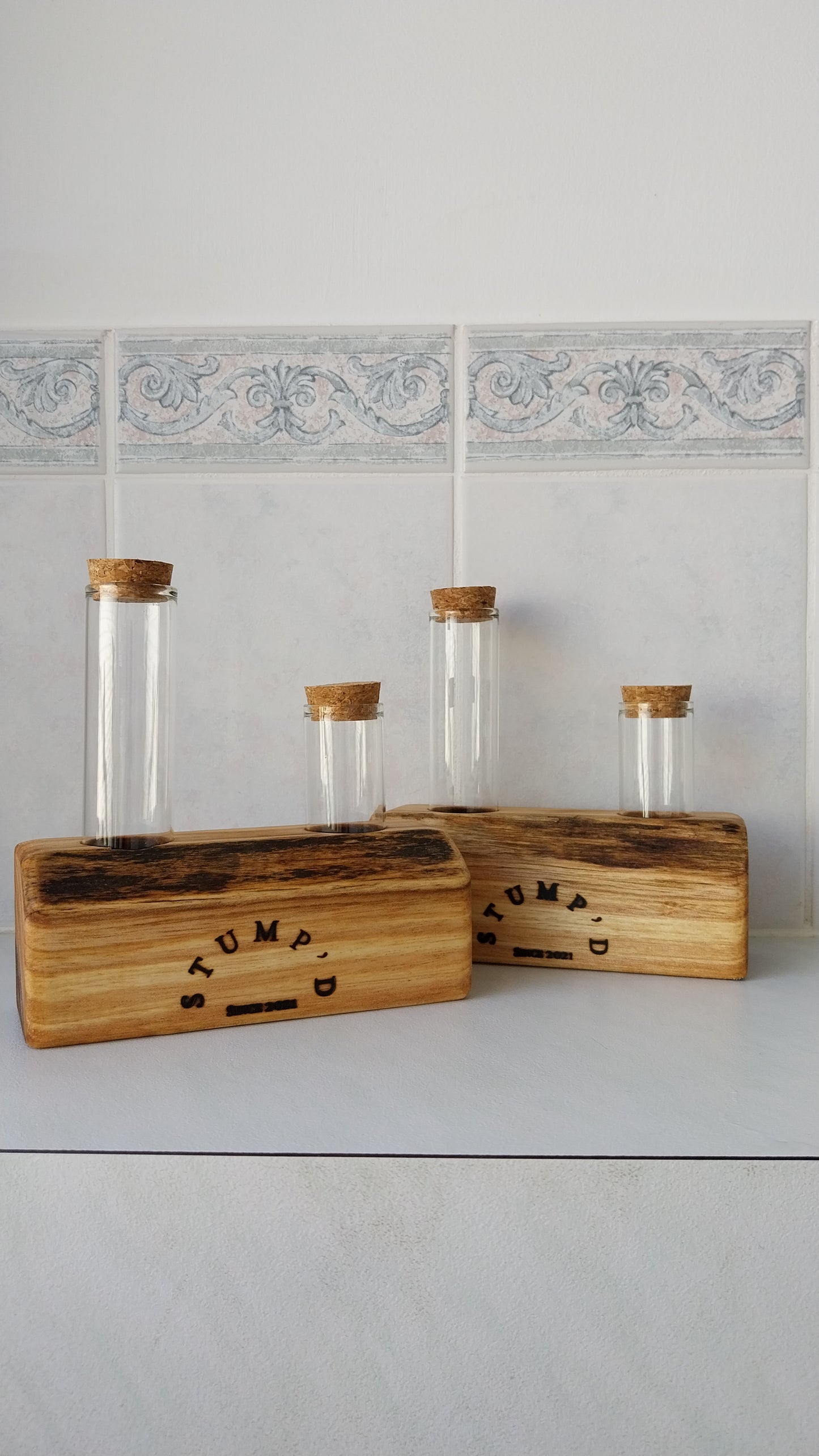 Bud Vase / Plant Propagation 2 tubes - Marri