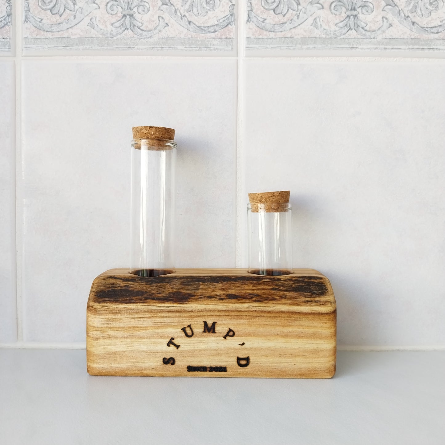 Bud Vase / Plant Propagation 2 tubes - Marri