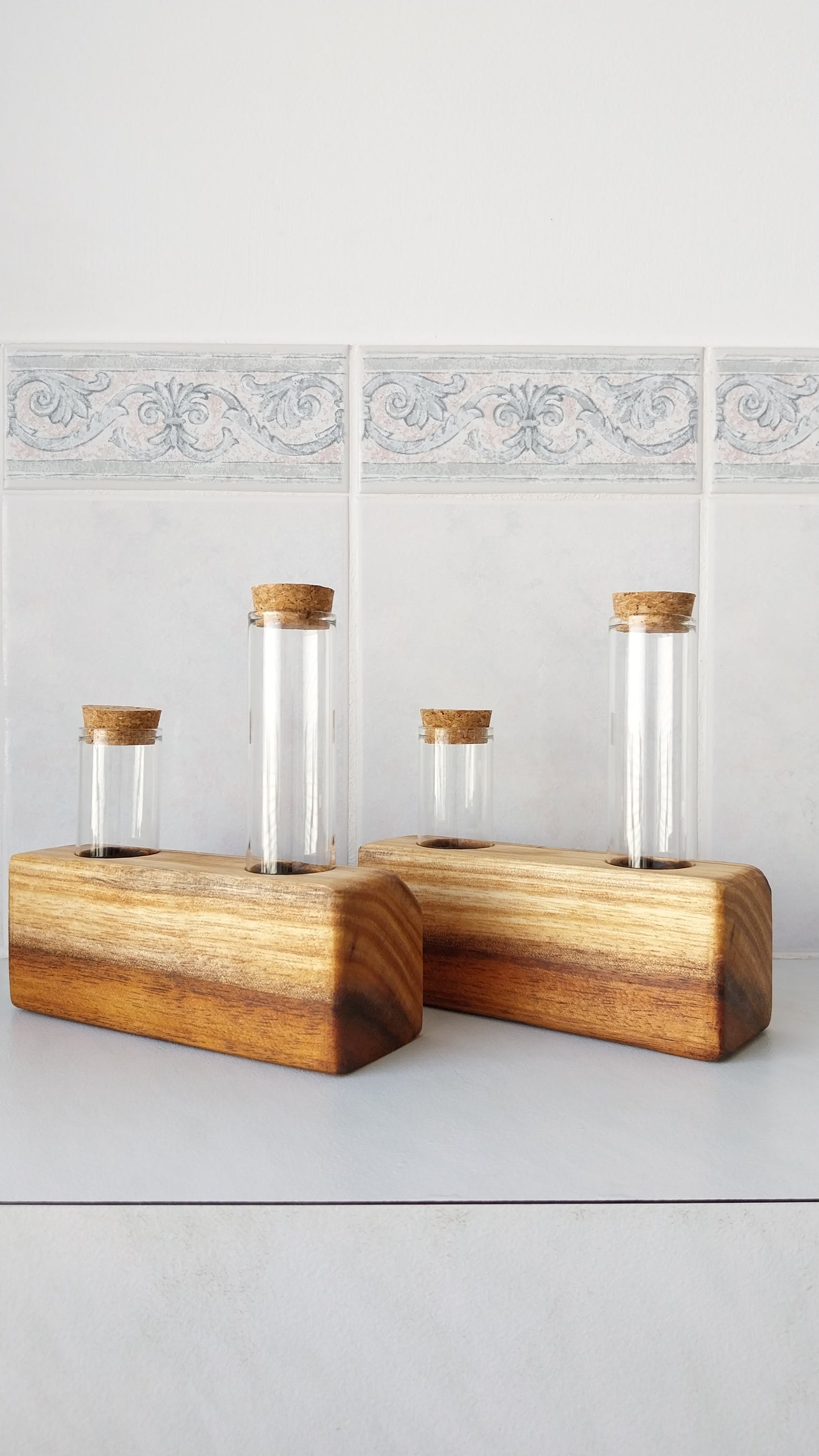 Bud Vase / Plant Propagation 2 tubes - Marri