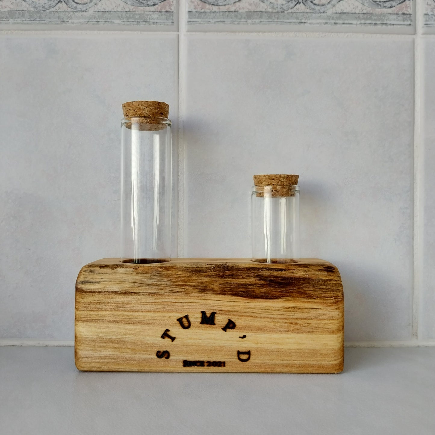 Bud Vase / Plant Propagation 2 tubes - Marri